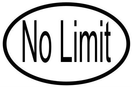 No limit logo. Limited icon. Limited post